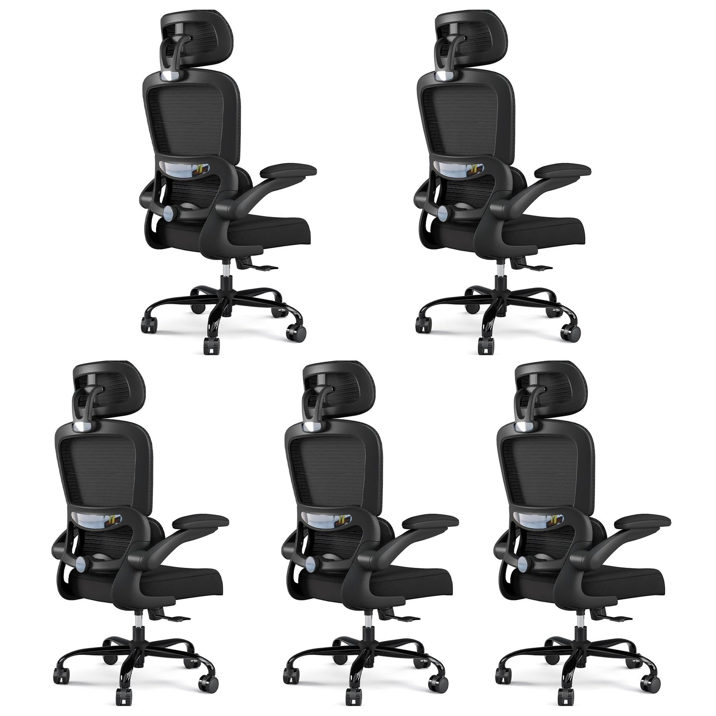 TRALT Office Chair Ergonomic Desk Chair, 330 LBS Home Mesh Office Desk Chairs with Wheels, Comfortable Gaming Chairs (White)