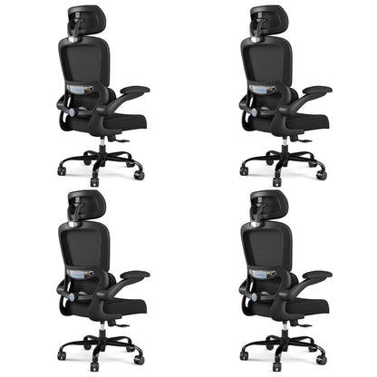 TRALT Office Chair Ergonomic Desk Chair, 330 LBS Home Mesh Office Desk Chairs with Wheels, Comfortable Gaming Chairs (White)