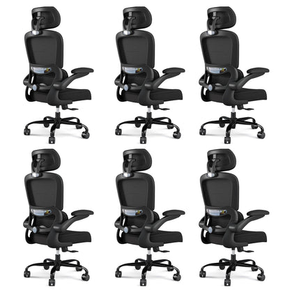 TRALT Office Chair Ergonomic Desk Chair, 330 LBS Home Mesh Office Desk Chairs with Wheels, Comfortable Gaming Chairs (White)