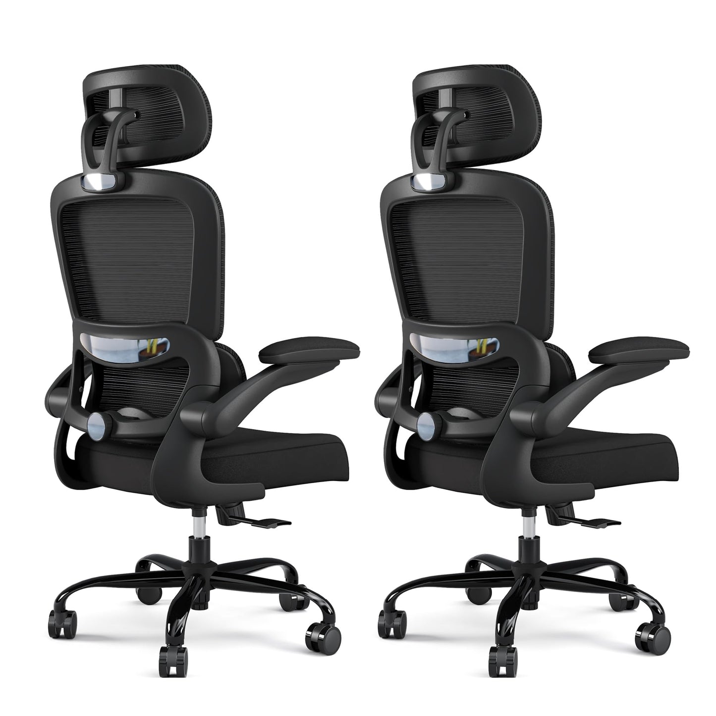 TRALT Office Chair Ergonomic Desk Chair, 330 LBS Home Mesh Office Desk Chairs with Wheels, Comfortable Gaming Chairs (White)