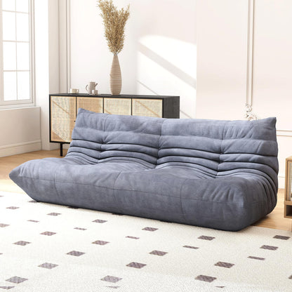 Snug Sofee Bean Bag Chairs for Adults, Bean Bag Sofa - Adult Size with Soft Waterproof Fabric for Living Room, Apartments, Reading Corner, Gaming, and Movie Venue (Gray)
