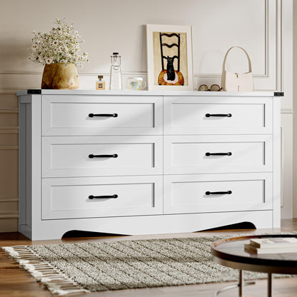 BORNOON 9-Drawer Dresser for Bedroom, Modern Wooden Chest of Drawers with Metal Handles, Anti-Tipping Design, Sturdy and Stable Storage Organizer for Living Room, Entryway, Home Office