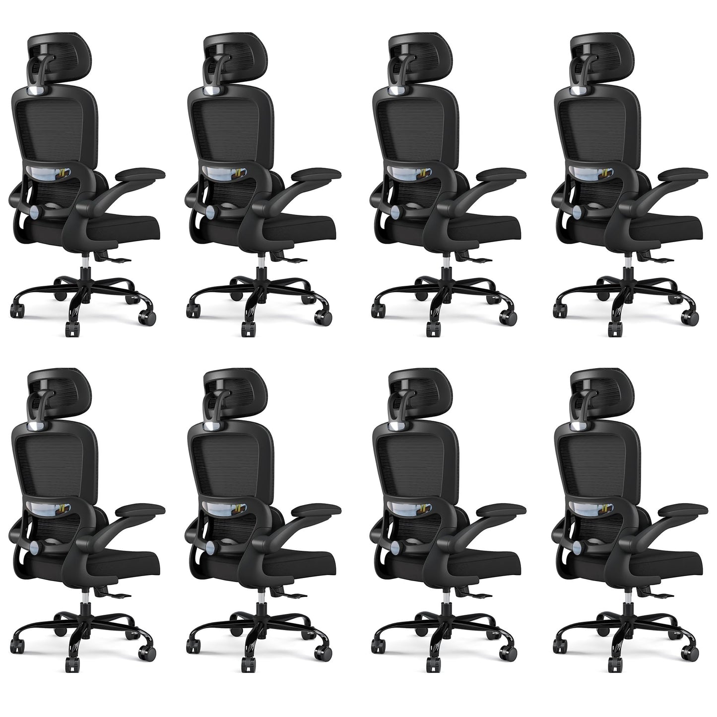 TRALT Office Chair Ergonomic Desk Chair, 330 LBS Home Mesh Office Desk Chairs with Wheels, Comfortable Gaming Chairs (White)